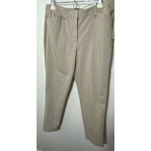 Dana Bachman Womens Size 14 Beige 34X30” Pants Dress Career Business Stretch